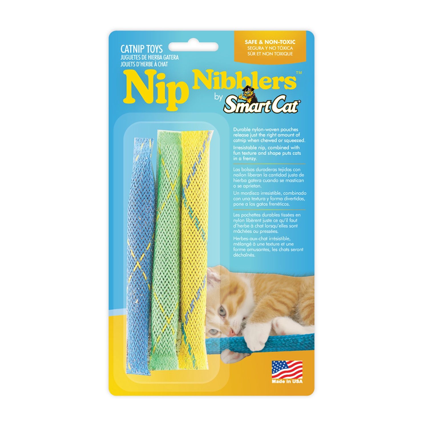 Pioneer Pet Catnip Nip Nibblers Cat Toy  - 3 pack