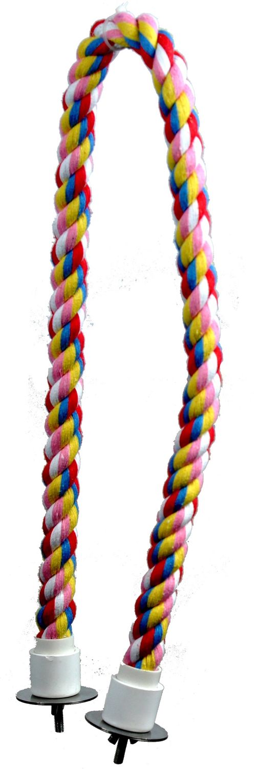 A&amp;E Cage Company Pet Bird Cotton Cable Perch, Size: Medium 32" x  0.75"