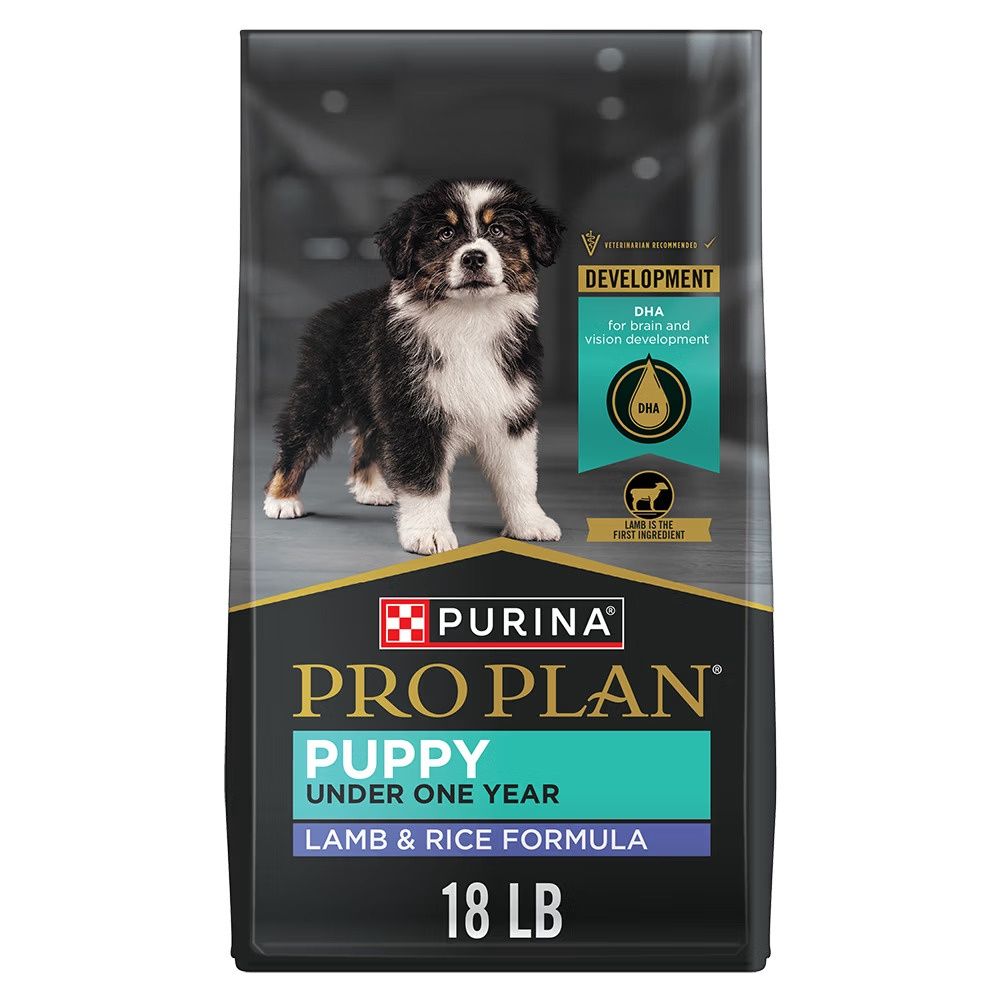 Pro Plan Puppy Lamb &amp; Rice Dry Dog Food, Size: 34lb