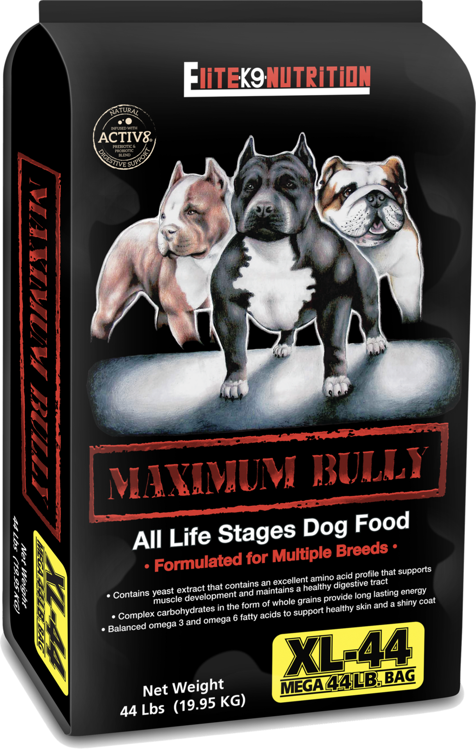 Maximum Bully All Life Stages Dog Food, Size: 44LB