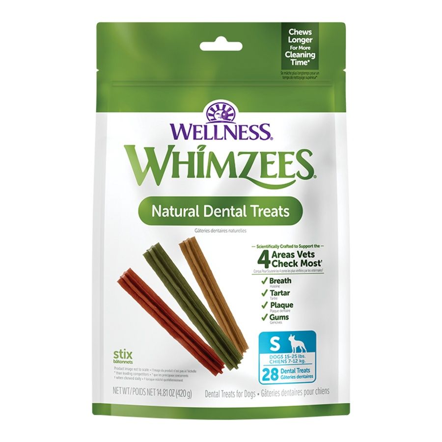 Whimzees Natural Dental Dog Treats Stix 14.8oz., Package Size: 28 Count, Size: Small