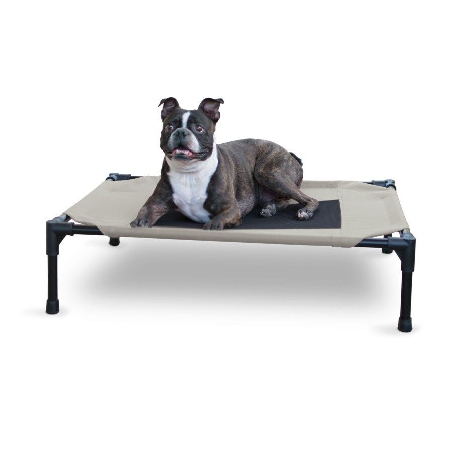K&amp;H Pet Products Original Pet Cot Elevated Dog Bed, Color: Taupe, Size: Medium, 32" x 25" x 7"