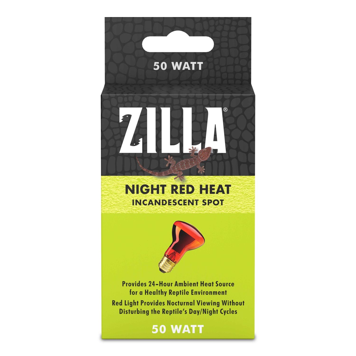 Zilla Night Red Heat Incandescent Spot Bulb, Power: 50w