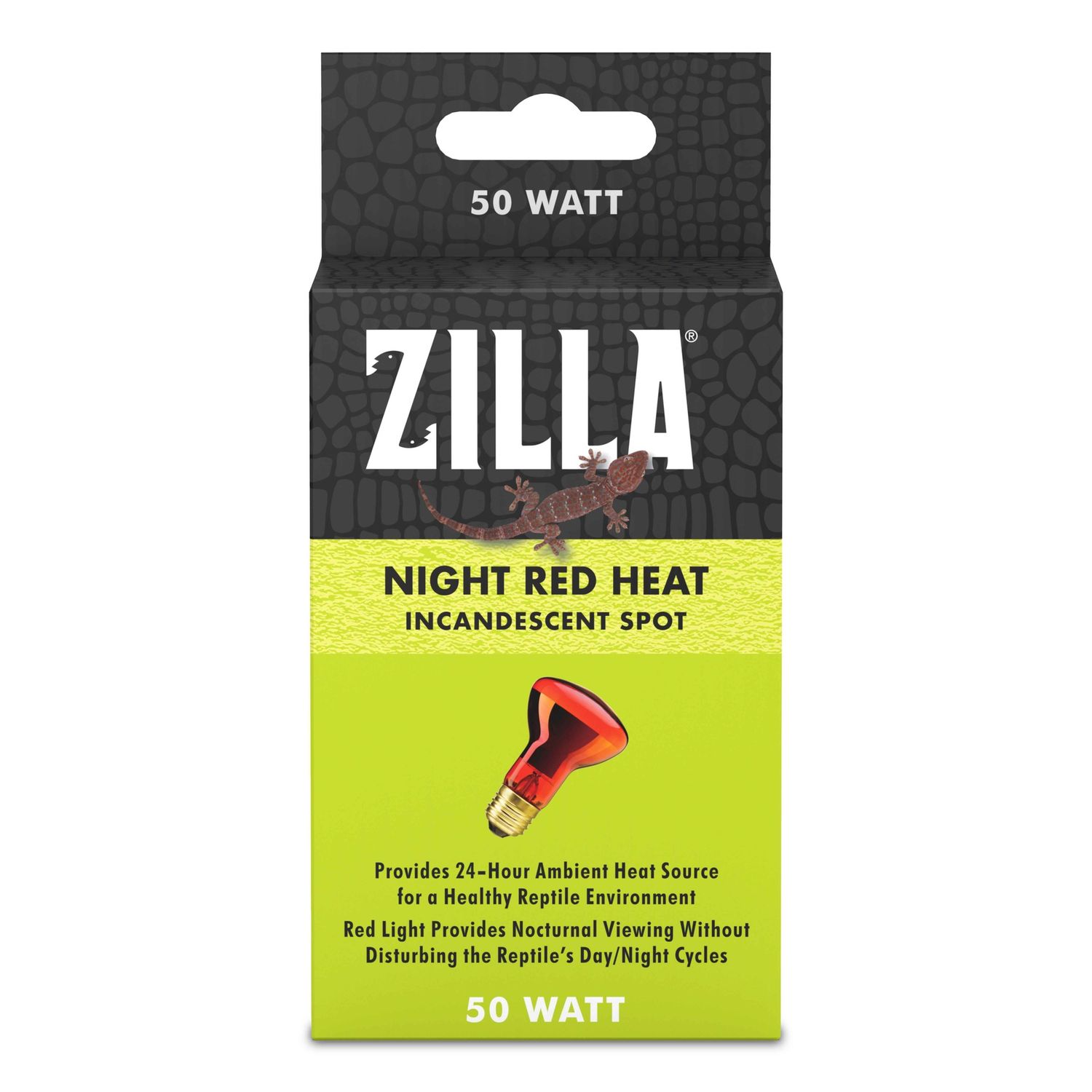 Zilla Night Red Heat Incandescent Spot Bulb, Power: 50w