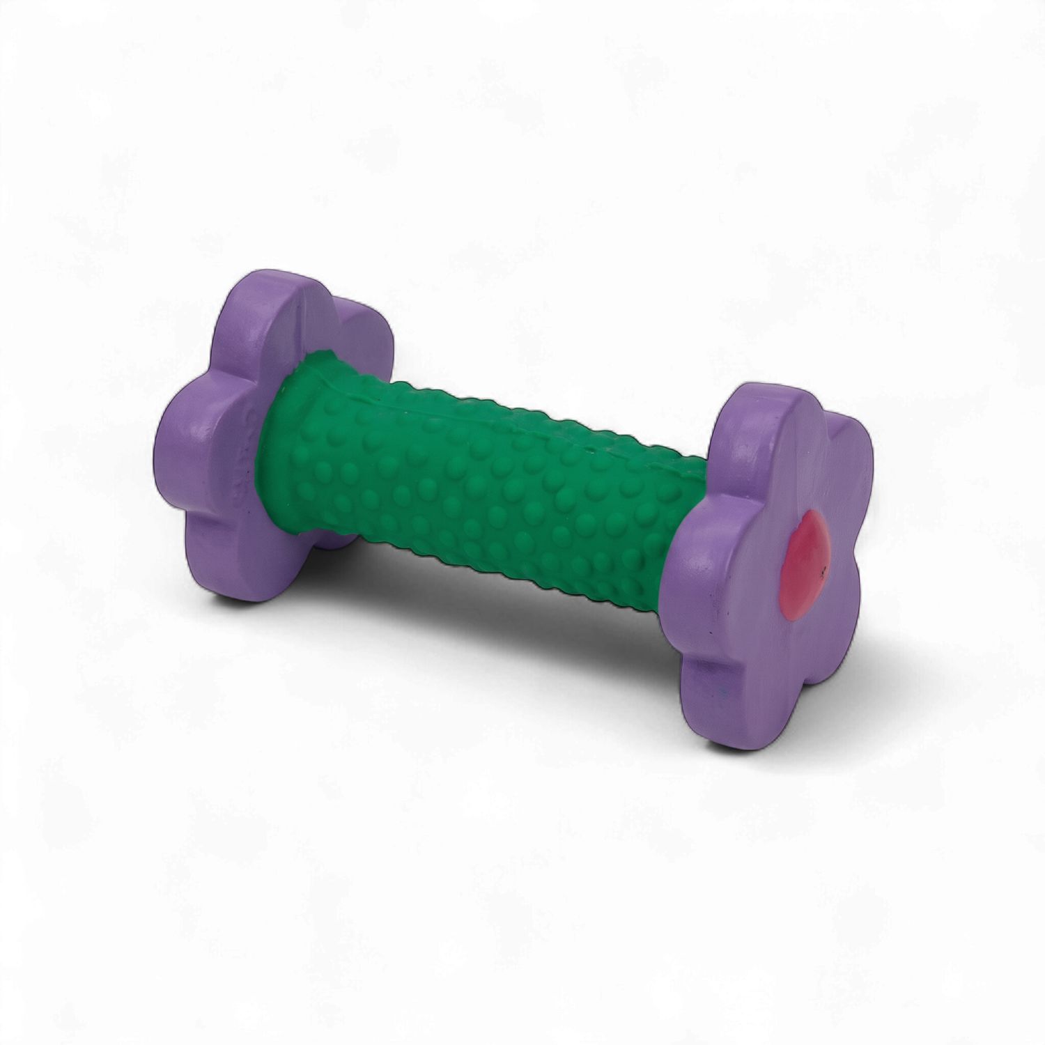 Li'l Pals 4" Latex Flower Dumbell - Squeaker Dog Toy