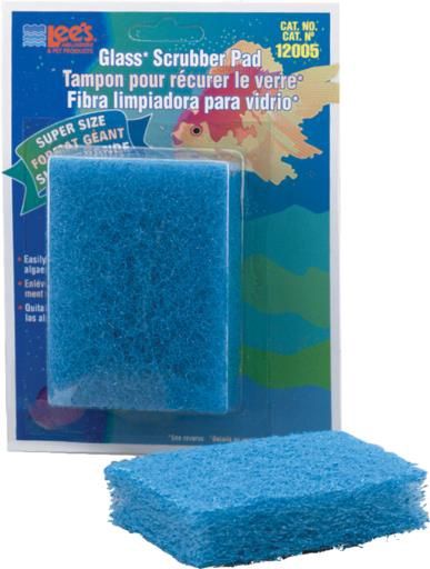 Lee's Aquarium &amp; Pet Products Algae Scrubber Pad Super Size Square for Glass