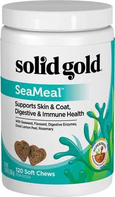 Solid Gold SeaMeal Skin &amp; Coat Digestive &amp; Immune Soft Chews Dog Supplement