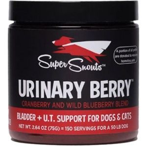 Super Snouts Dog &amp; Cat Urinary Berry Bladder + UT Health, Package Size: 2.6oz