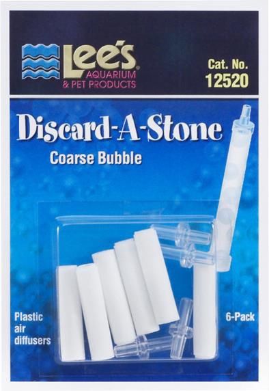 Lee's Aquarium &amp; Pet Products Discard-A-Stone Air Diffusers 6 Pack Coarse