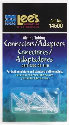 Lee's Aquarium &amp; Pet Products Airline Connectors 6 Per Card