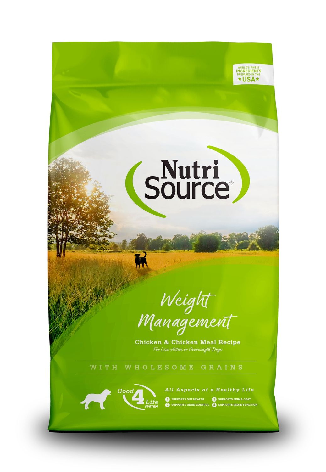 NutriSource Weight Management Chicken &amp; Rice Dry Dog Food, Size: 4LB