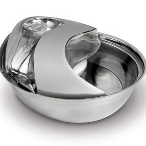 Pioneer Pet Raindrop Stainless Steel Drinking Pet Fountain 60 oz.