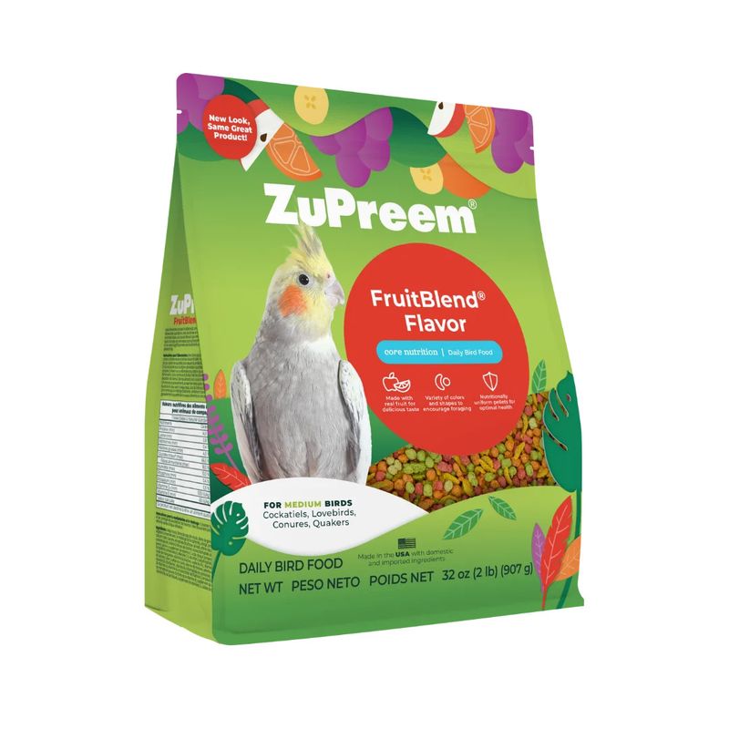 ZuPreem FruitBlend Bird Pellets for Medium Birds
