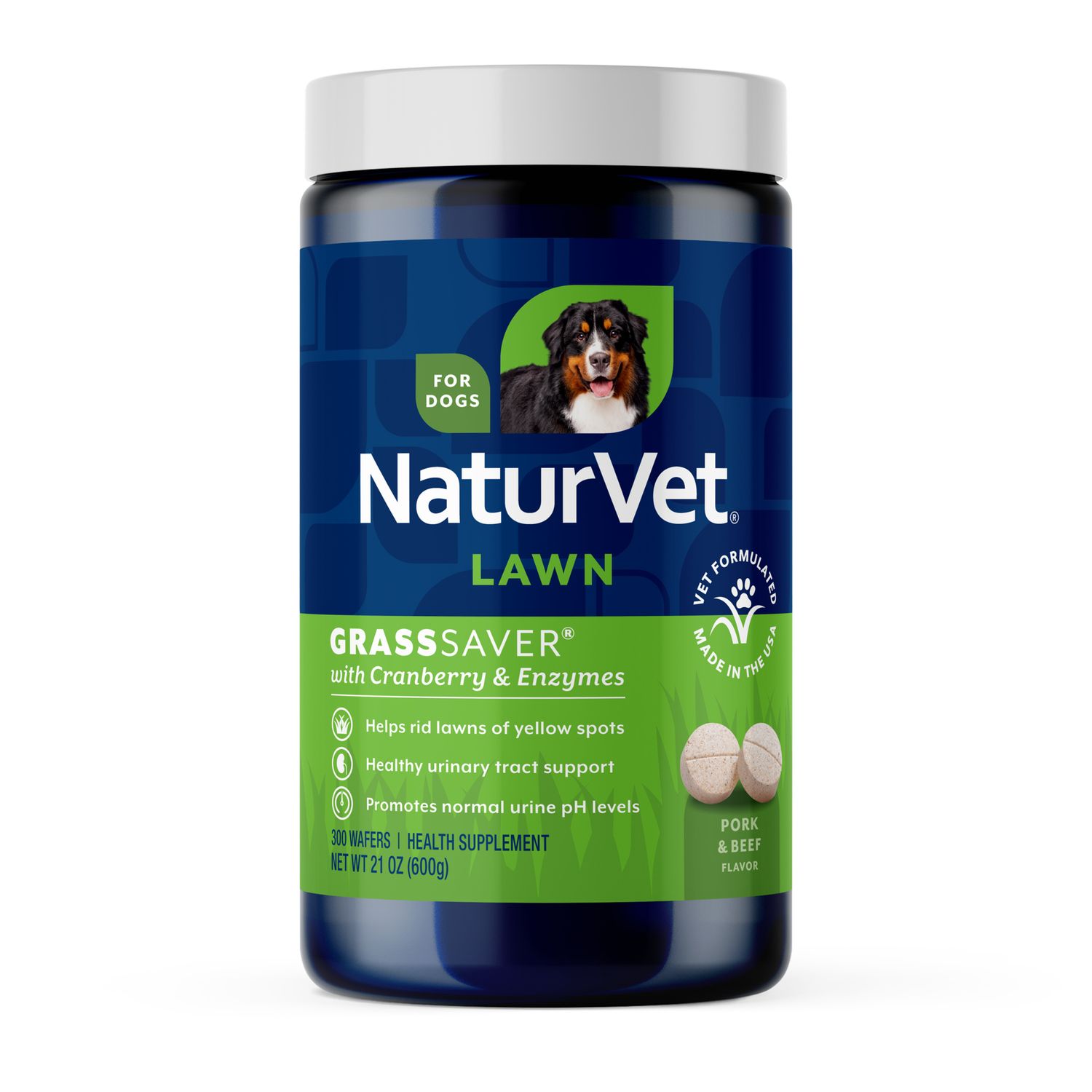 NaturVet GrassSaver Wafers, Size: 300 Count