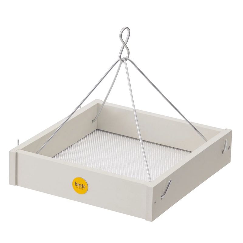 Birds Choice Small Hanging Platform Bird Feeder in Sea Salt Recycled Plastic