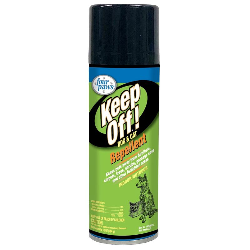 Four Paws Keep Off! Dog and Cat Repellent Outdoors &amp; Indoors Spray