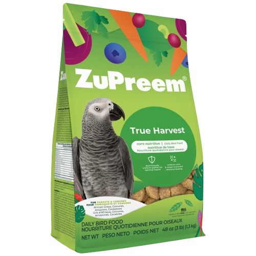 ZuPreem True Harvest Bird Food for Parrots &amp; Conures, Package Size: 3lb