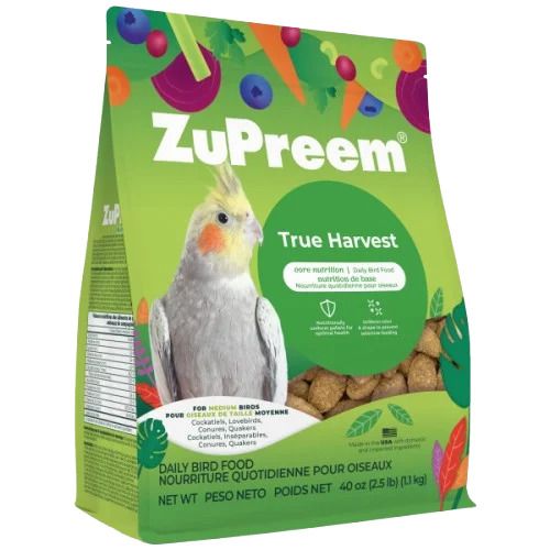 ZuPreem True Harvest Bird Food for Medium Birds