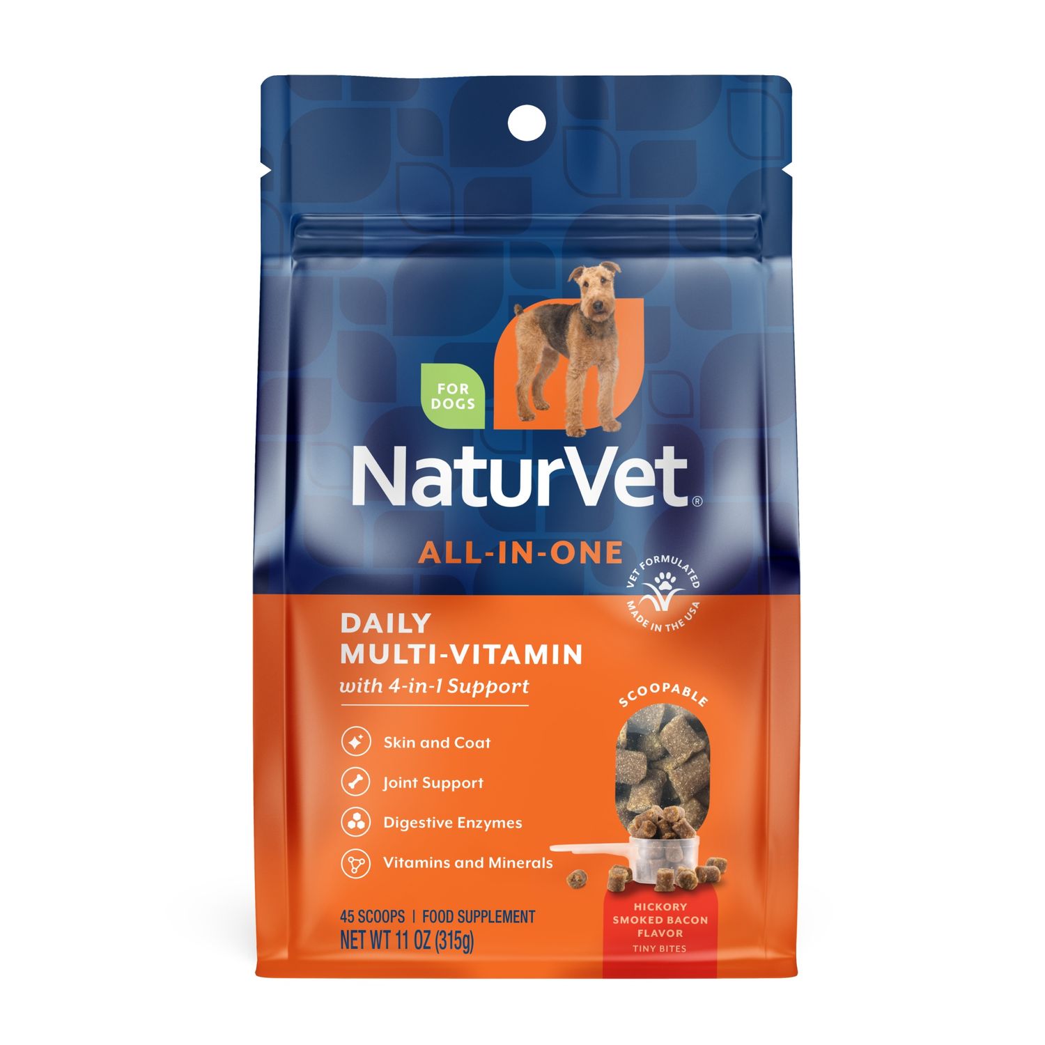 NaturVet Daily Multi-Vitamin Scoopable Tiny Bites, Size: 11oz