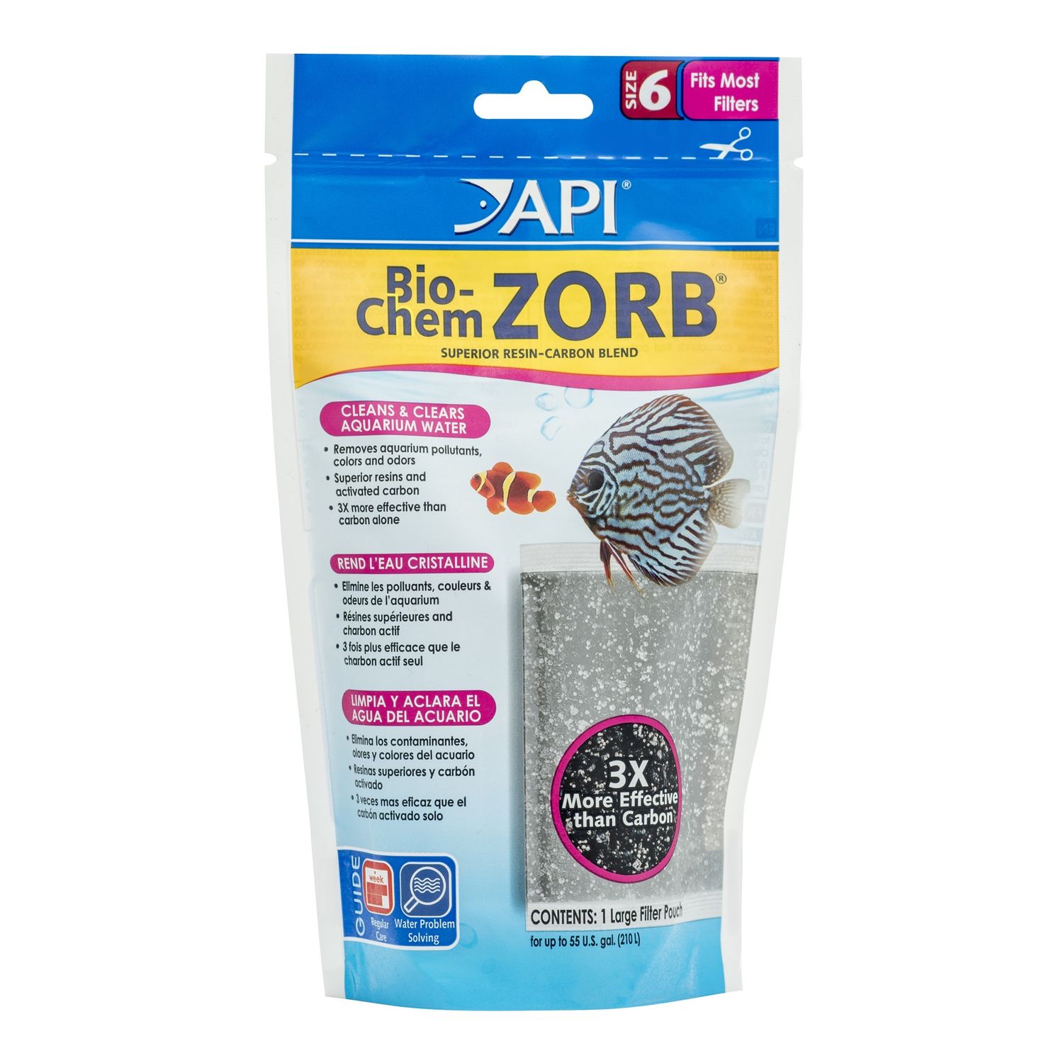 API Bio-Chem Zorb Aquarium Filter Filtration Pouch, Package Size: 1 RTU Pouch