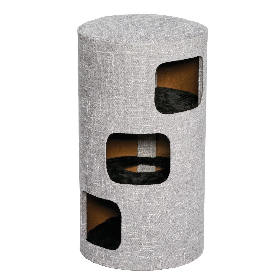 MidWest Homes for Pets Feline Nuvo Nova Cat Furniture, Color: Gray, Size: Three Story
