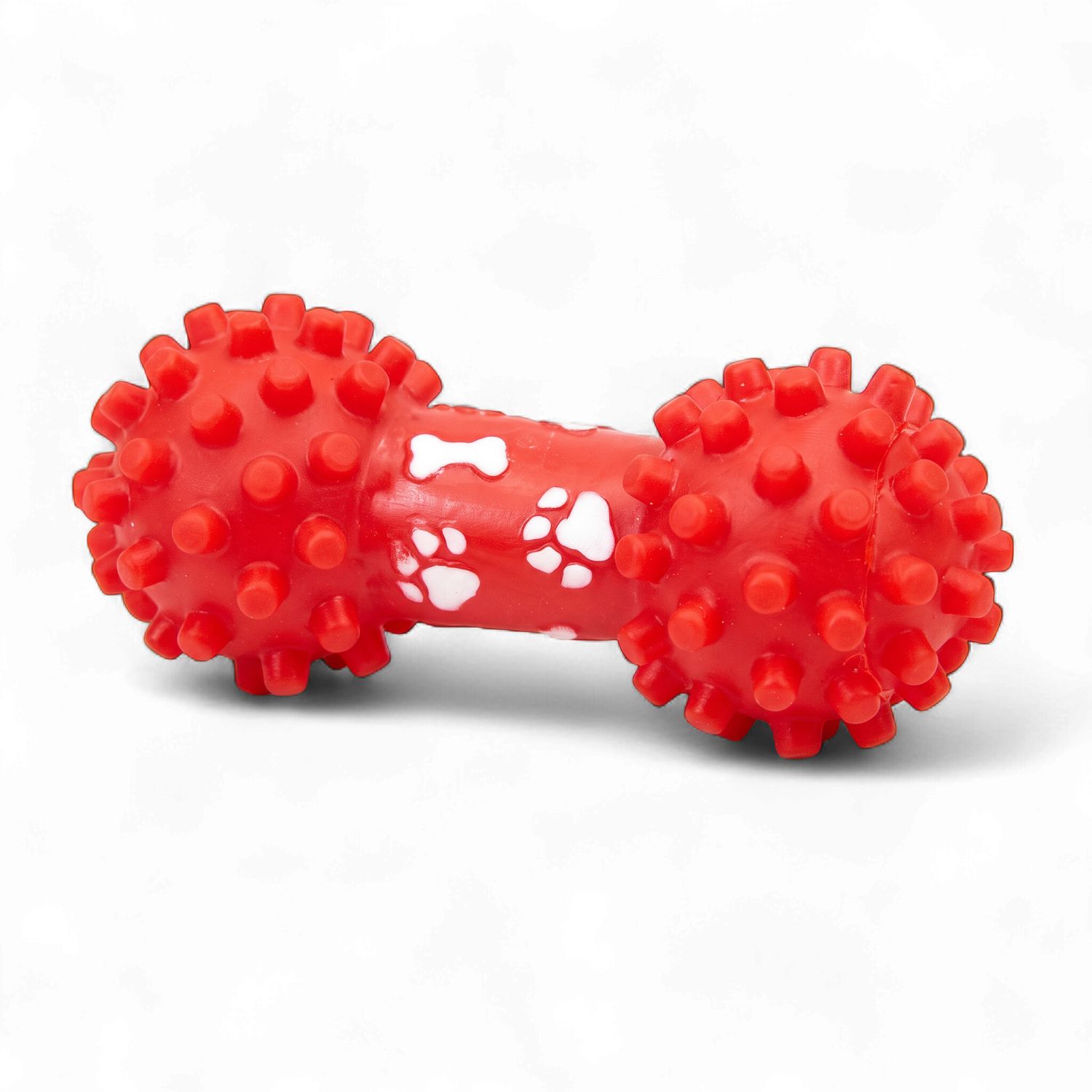 Rascals 6.5" Vinyl Small Spike End Dumbbell - Squeaker Dog Toy