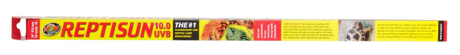 Zoo Med T8 ReptiSun 10.0 UVB Fluorescent Bulb, Size: 24 inch