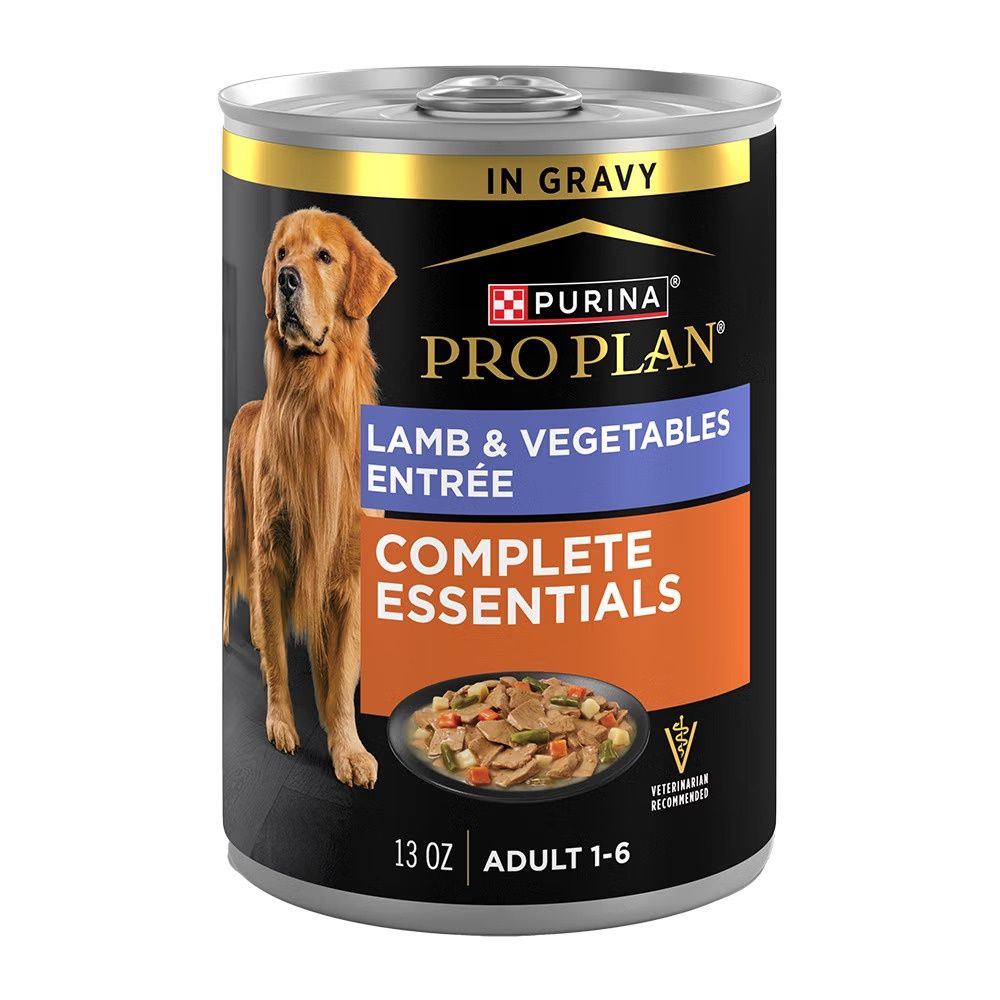 Pro Plan Adult Lamb &amp; Vegetables Entrée Slices In Gravy Wet Dog Food, Size: 13oz