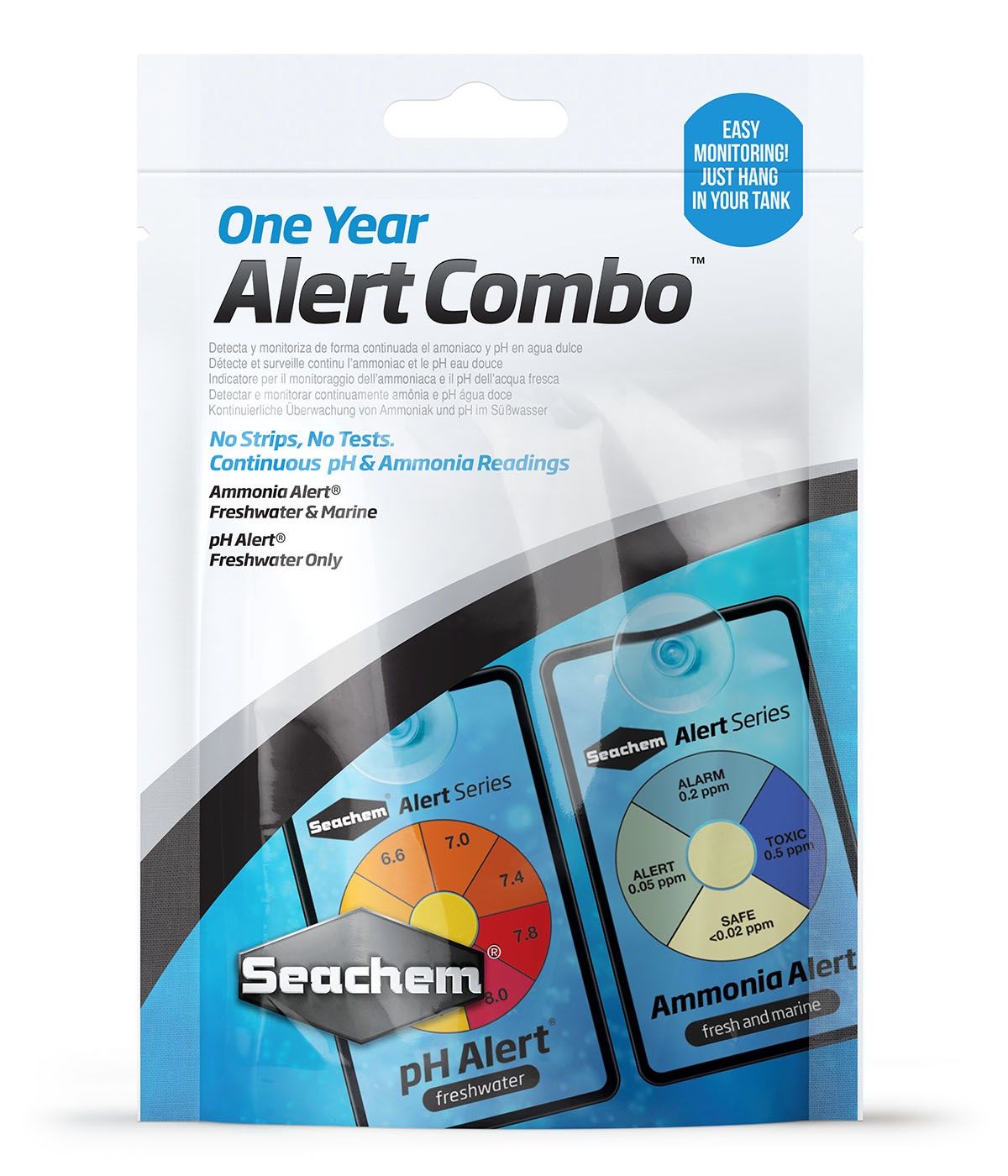SeaChem 1 Year Ammonia &amp; PH Monitor Combo