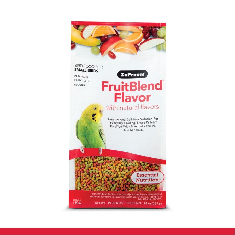 ZuPreem FruitBlend Food for Small Birds, Package Size: 14oz