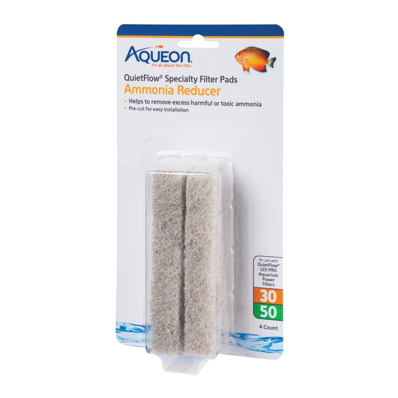 Aqueon Quiet Flo 30/50 Replacement Specialty Filter Pads Ammonia Reducer