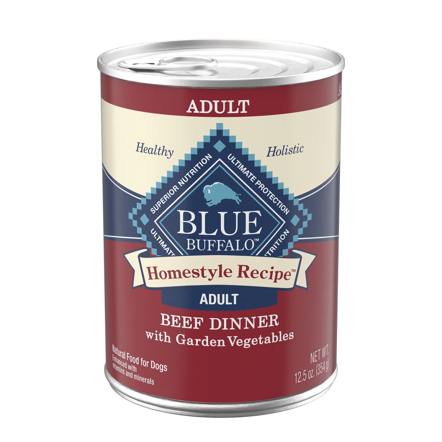 Blue Buffalo Homestyle Recipe Beef Dinner Wet Dog Food, Size: 12.5oz