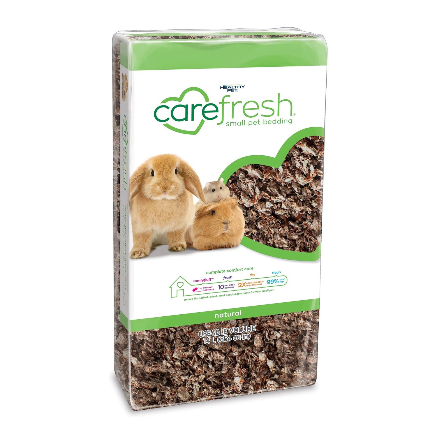 Carefresh Complete Comfort Small Animal Pet Bedding, Natural, Size: 14 Litres