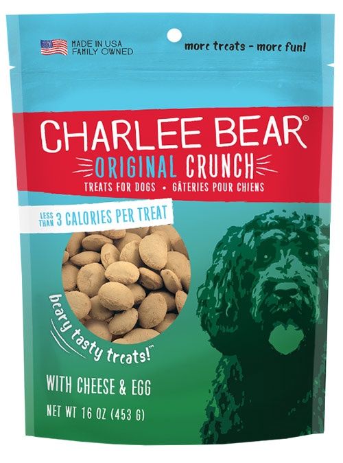 Charlee Bear Original Crunch Dog Treats 16 oz., Flavor: Cheese &amp; Egg