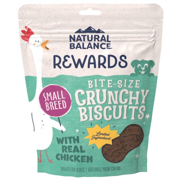 Natural Balance Rewards Small Breed Chicken Crunchy Dog Biscuits, Size: 8oz
