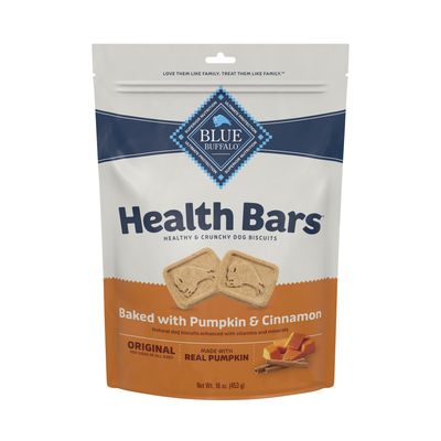 Blue Buffalo Health Bars Pumpkin &amp; Cinnamon Dog Biscuits