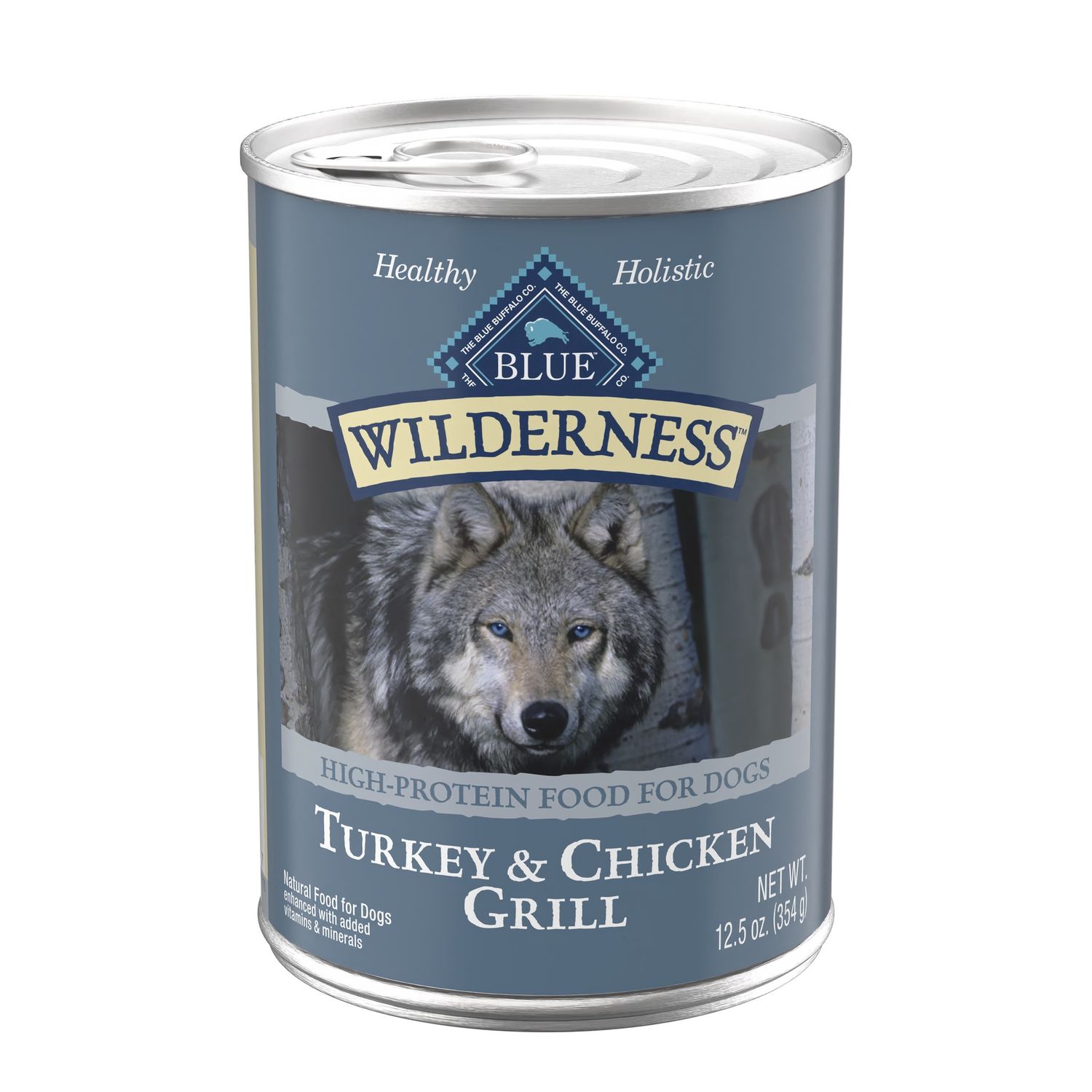 Blue Buffalo Wilderness Turkey &amp; Chicken Grill Wet Dog Food, Size: 12.5oz