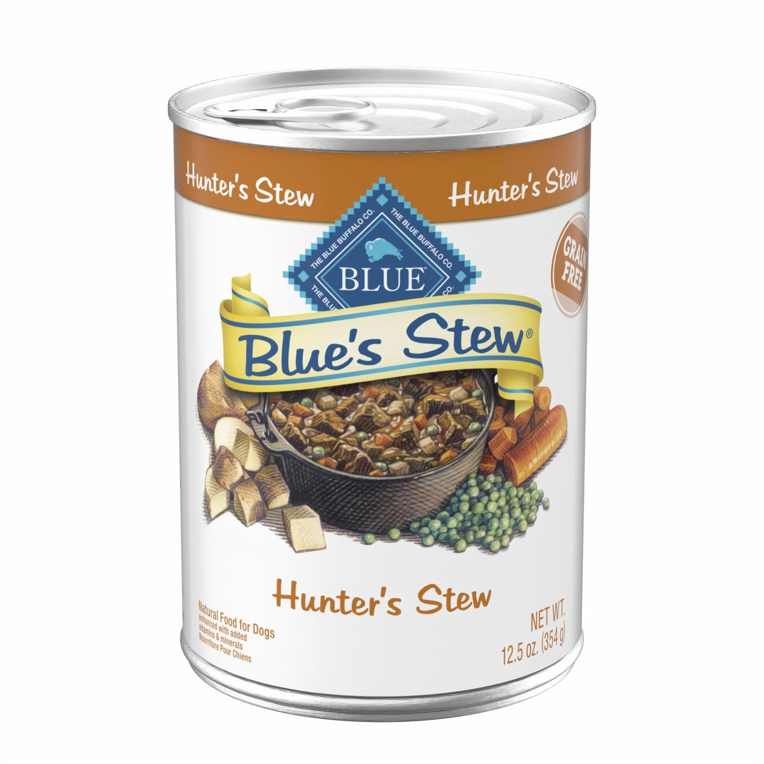 Blue Buffalo Hunter's Stew Wet Dog Food, Size: 12.5oz