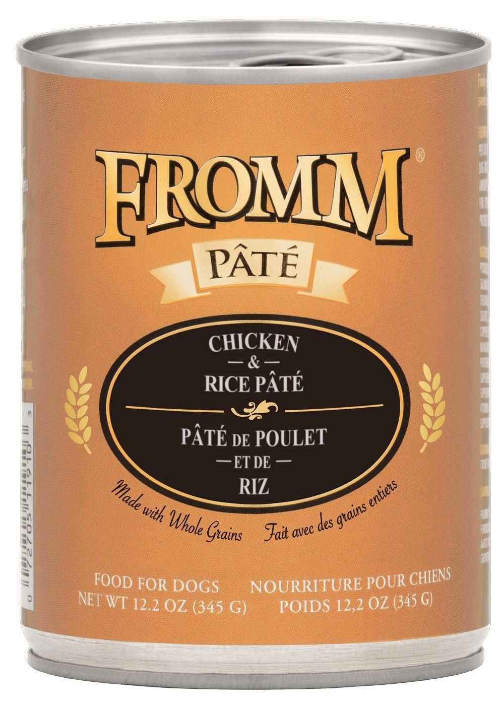 Fromm Chicken and Rice Pâté Wet Dog Food, Size: 12.2OZ