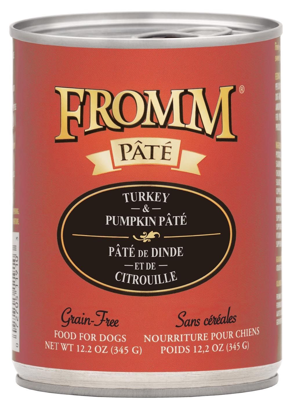 Fromm Turkey and Pumpkin Pâté Grain Free Wet Dog Food, Size: 12.2OZ