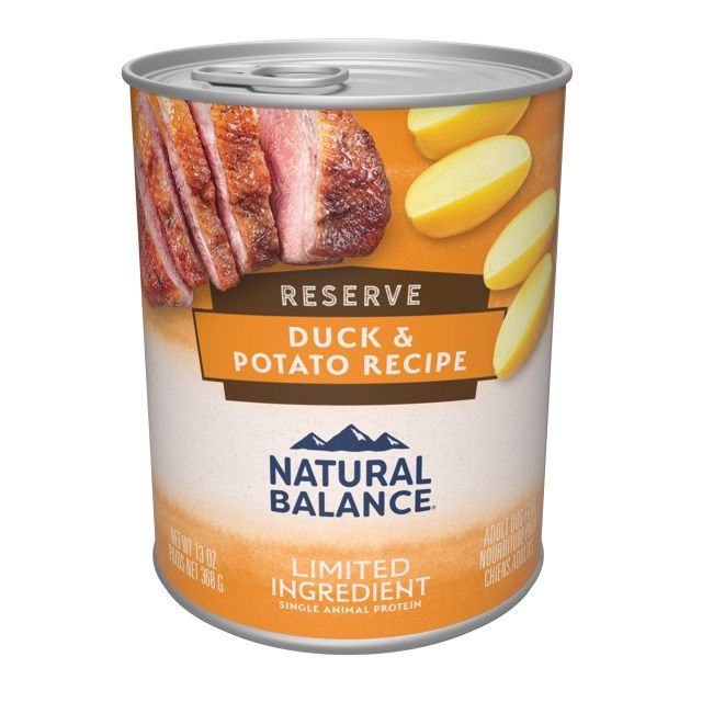 Natural Balance Limited Ingredient Reserve Duck &amp; Potato Wet Dog Food, Size: 13oz