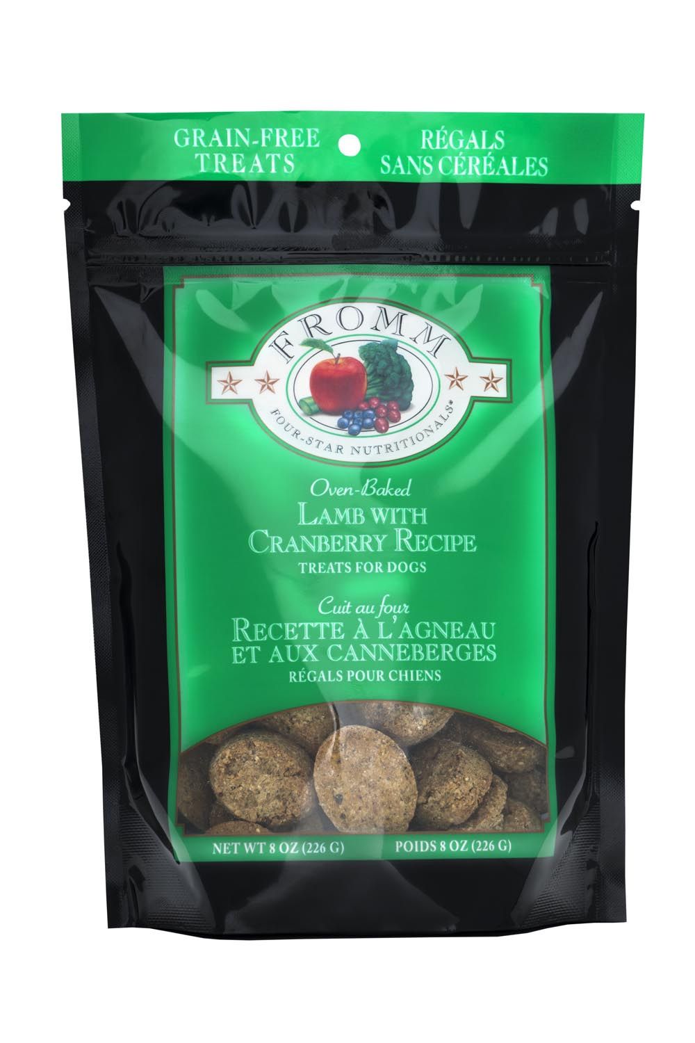 Fromm Oven Baked Dog Treats, Recipe: Lamb with Cranberry, Size: 8oz