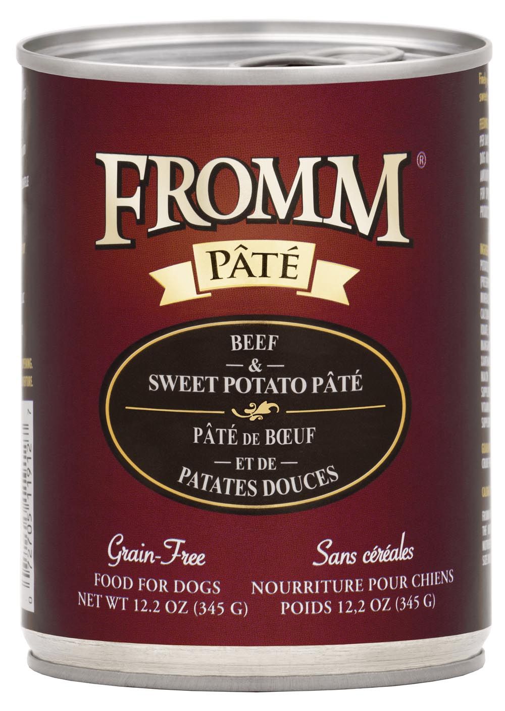 Fromm Beef and Sweet Potato Pâté Grain Free Wet Dog Food, Size: 12.2OZ
