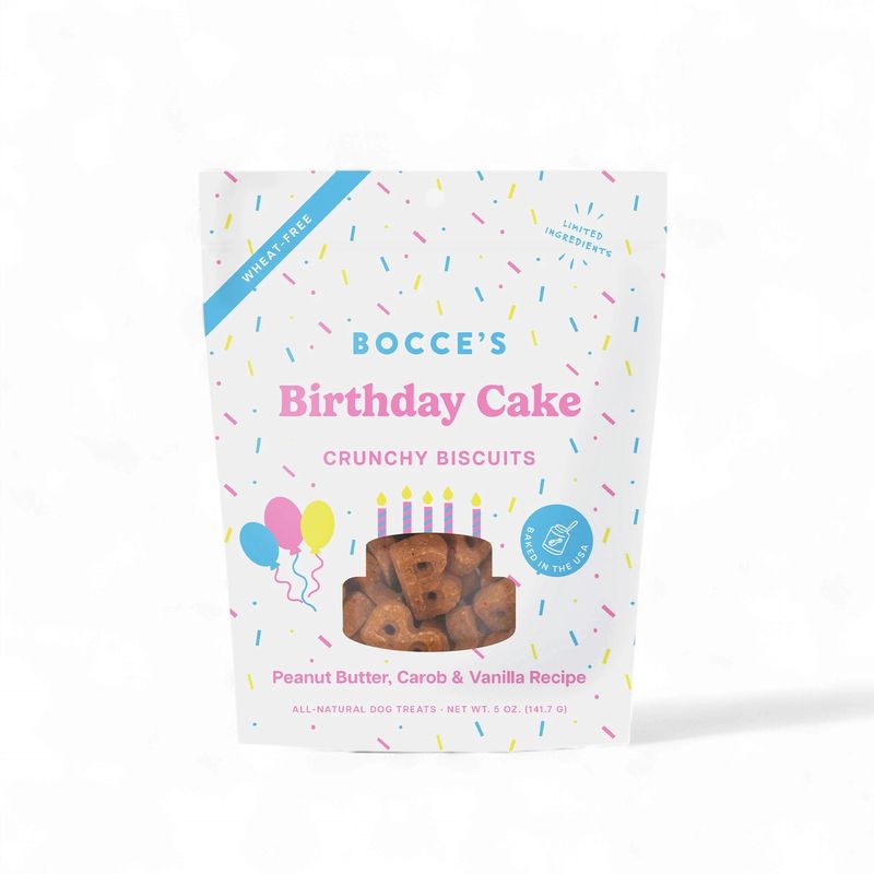 Bocce's Birthday Cake Biscuits Dog Treats