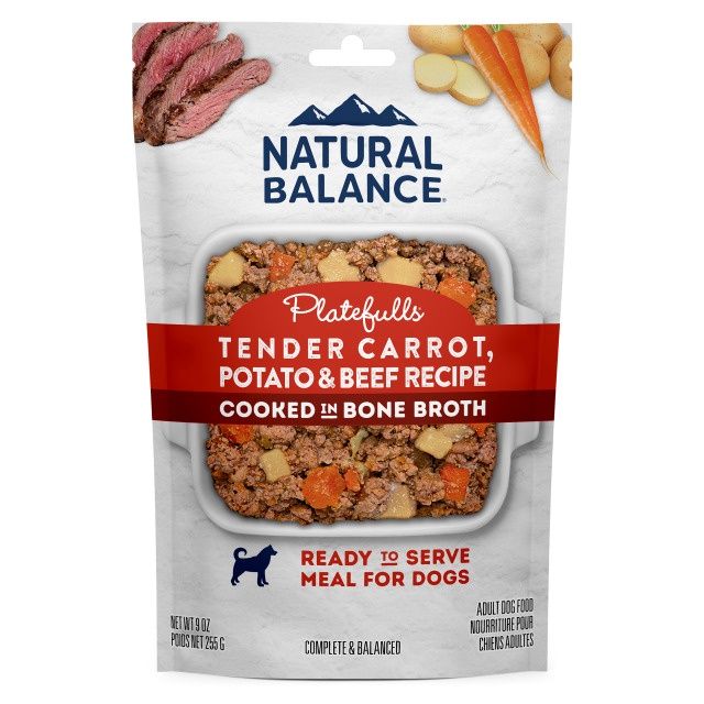 Natural Balance Platefulls Tender Carrot, Potato &amp; Beef Wet Dog Food, Size: 9oz