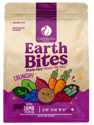 Earthborn Holistic EarthBites Grain Free Crunchy Lamb Dog Treats 10oz.