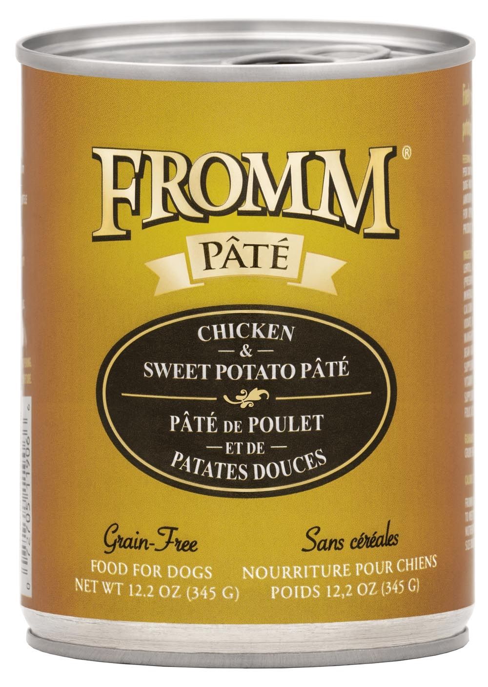 Fromm Chicken and Sweet Potato Pâté Grain Free Wet Dog Food, Size: 12.2OZ