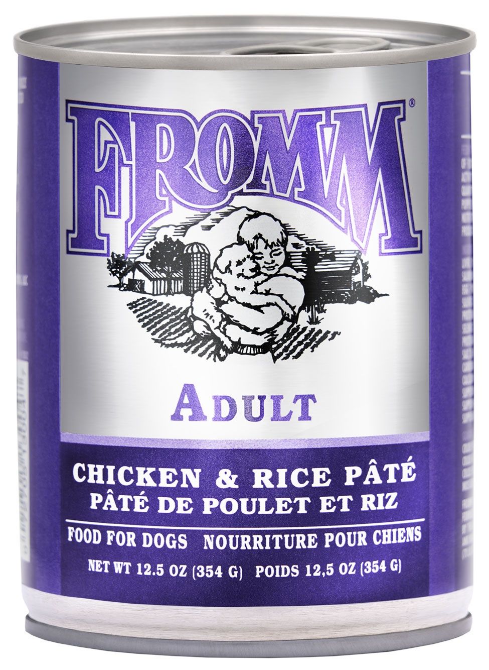 Fromm Classic Adult Chicken and Rice Pâté Wet Dog Food, Size: 12.5OZ