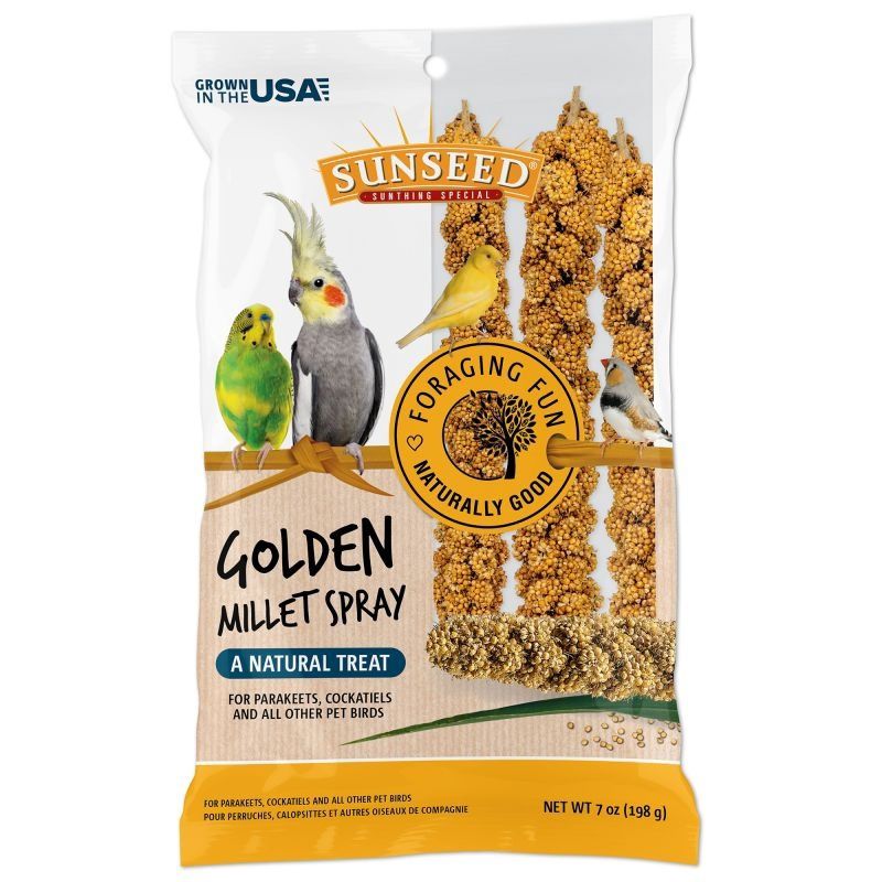 Sunseed Golden Millet Spray, Size: 7OZ