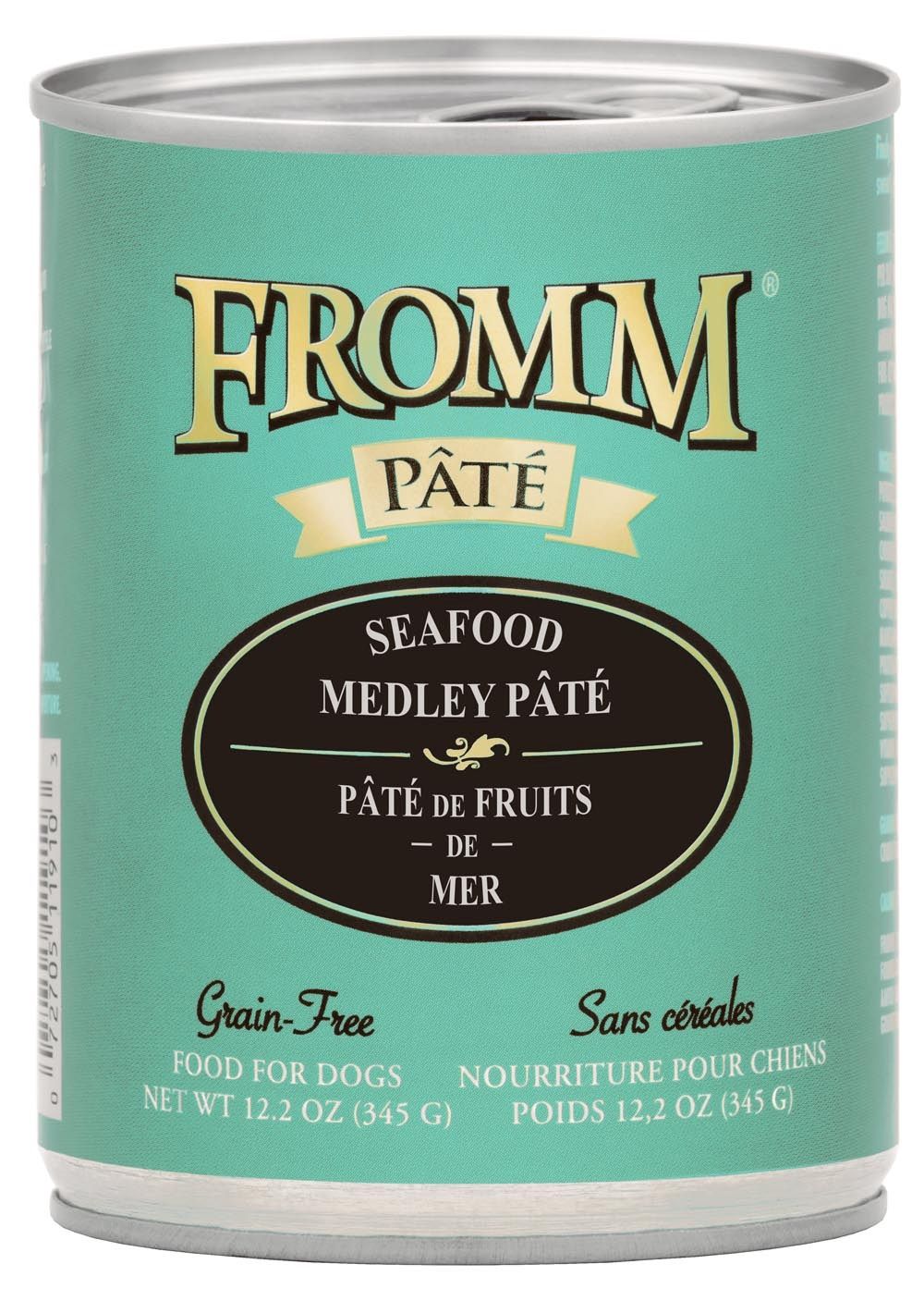 Fromm Seafood Medley Pâté Grain Free Wet Dog Food, Size: 12.2OZ